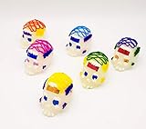 Authentic Mexican Candy Sugar Skulls - Day of The Dead Candy Sugar Skulls - Calaveritas De Azucar (6 Pack)