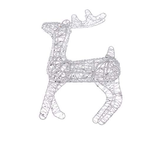 Amosfun Decorazioni di Cervi da Tavola di Natale Figura di Renna Regalo di Decorazione di Cervi di Natale Statuina da Tavolo di Natale Ornamento da Scrivania Cervo di Natale Accessori