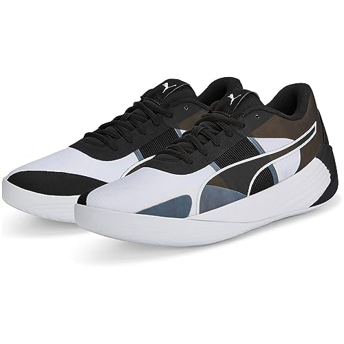 PUMA Puma Unisex Fusion Nitro Team Basketballschuh, Puma White Puma Black, 8 US