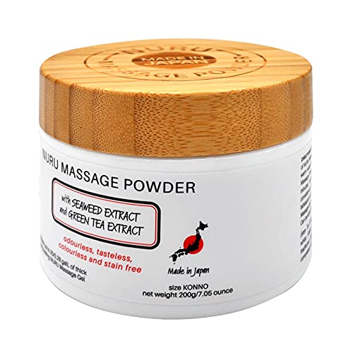 Nuru Massage Gel Therapy Powder 200g | Seaweed & Green Tea | Made in Japan | Paraben & Glycerine Fre