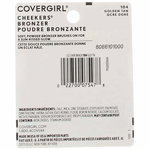 Cover Girl Cheekers Brnzr Gold Tan .12 Oz #TOP2
