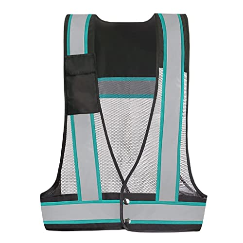 YTRED Chaleco de Seguridad de Malla Reflectante Traje Reflectante Chaleco Reflectante Bolsillos múltiples Ropa de Trabajo Transpirable Cover