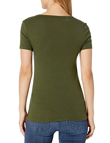 Image of Amazon Essentials Women's Slim-Fit Short-Sleeve Crewneck T-Shirt, Pack of 2