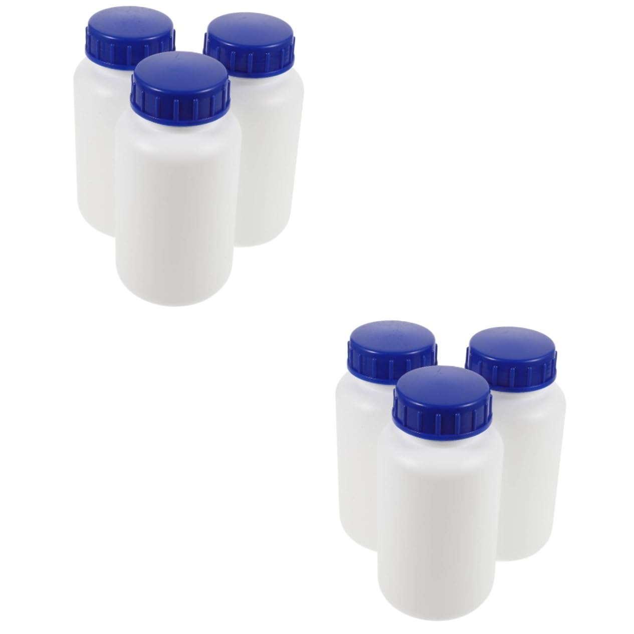 CIYODO 6 Pcs Chemical Round Bottle Chemical Reagent Bottles Reagent Bottle Empty Liquid Bottles Bottle for Reagent Bottle with Cap Storage Bottles Small Bottles White Inner Cover Ldpe