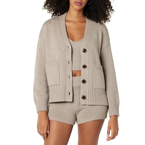 The Drop Women's Brigitte Cotton Blend Chunky Cardigan