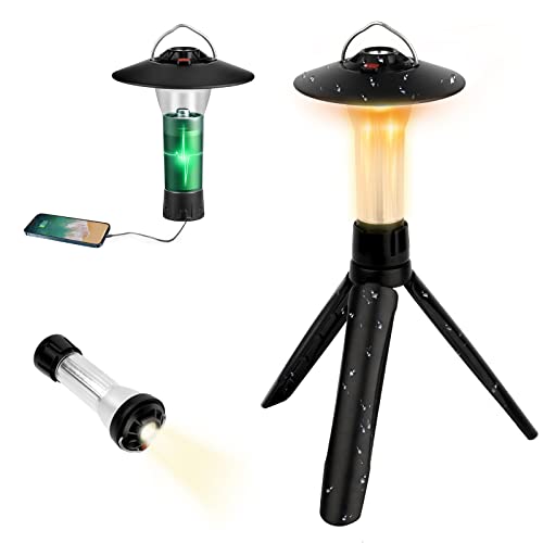 JOPHEK Lámpara Camping, Lampara Recargable Linterna de Camping LED Lámpara de Camping a Pilas Luz de Tienda Portátil
