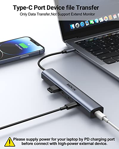 Image of USB C Hub,10Gbps USB C Splitter with 4*USB C 3.1, 100W PD Ports, USB C to USB C Hub Multiport Adapters for MacBook Pro /Air M2 M1, iPad, Surface Pro,Dell, HP,Lenovo(Not Support Extend Monitor)