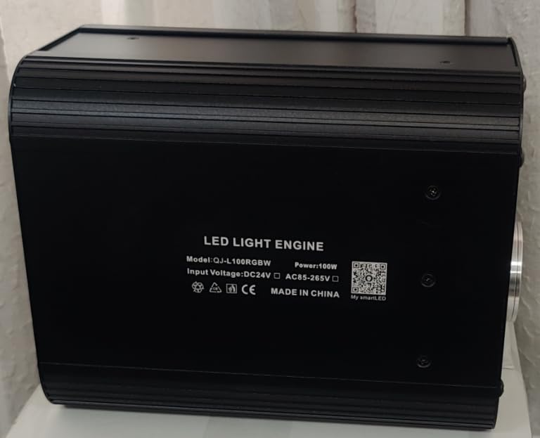 Image of AKEPO 100W Twinkle Fiber Optic Light Engine Only, High Brightness RGBW Twinkle + Music Activated + Bluetooth APP Control + 28-Key Remote Control for Car Home Starlight Headliner