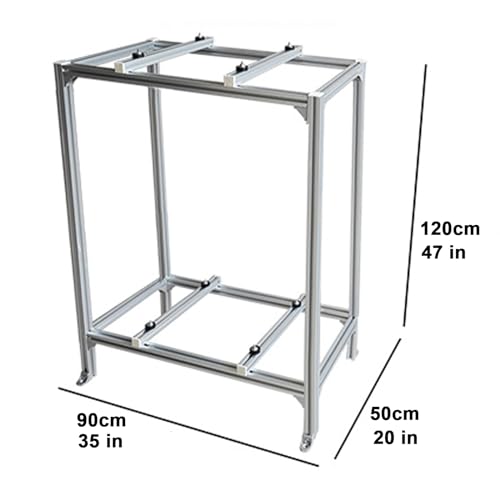 Support au sol double couche en aluminium premium pour pompe à chaleur et mini-split