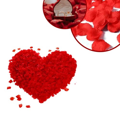 Pétalas de Rosas Aljatec Realistas Artificiais Kit Romantico Surpresa Romantica Casamento Mãe Dia do