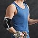 WLLHYF 1 Paar Ellenbogenpolster mit dicker Schwamm-Polsterung Atmungsaktiv Ellenbogen Wraps Arm Brace Support Fitness Tendonitis Support Strap für Kinder Kind Männer Frauen (2, Schwarz)