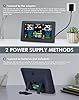 Weather Station Wireless Indoor Outdoor Thermometer, Digital Thermometer with Remote Sensor, Large Display Home Weather Stations with Weather Forecast, Atomic Clock, Barometric Pressure, Moon Phase #5