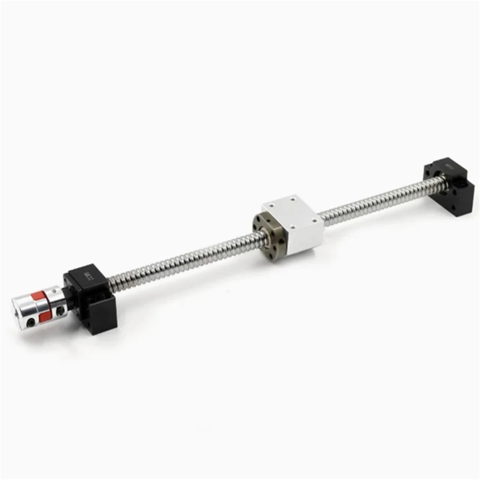 Set viti a ricircolo di sfere SFU1605/1610: vite a ricircolo di sfere C7 con estremità lavorata+dado a ricircolo di sfere+alloggiamento dado+supporto estremità BK/BF+accoppiatore(SFU1605,500mm)