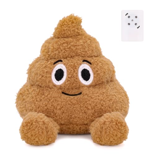 A squeezable, sound-making poop emoji plush that's patent-protected — the absurd emotional support desk companion nobody asked for but everyone will grab.