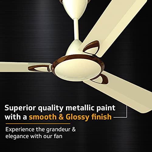 Image of V-Guard Gatimaan Plus Ceiling Fan (Sparkle Ivory) ; Sweep 1200 mm ; 2 Year Domestic Warranty