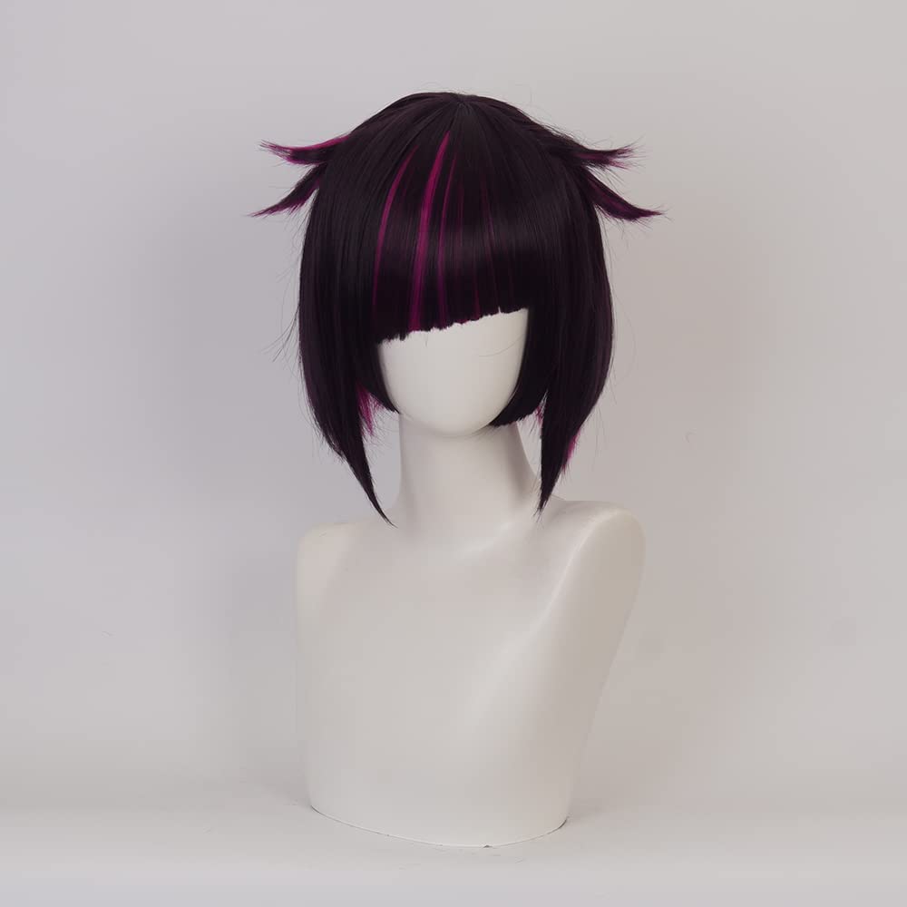 Unisex Adult Vanrouge Cosplay Wig Brown Mixed Red Gradient Heat Resistan Synthetic Fiber Hairs for Halloween Cos Anime Party Replacement Wigs - Image 2
