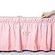 Piccocasa: Betthusse aus gebürstetem Polyester mit DREI Stoff-Seiten, elastische Staub-Rüschen, einfache Passform-Falten – mit 38,1 cm Länge, Baumwolle Polyester, Hellrosa, Einzelbett
