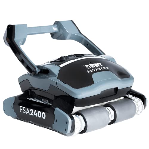 BWT Robot de Piscina FSA 2400 | Gran Potencia de aspiración | Navegación Inteligente | Filtro 4D | Elegante iluminación LED