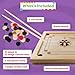 Carrom Board Game - Wooden Strike and Pocket Game Set with Group of Black and Beige Coins, 2 Red Queen Coins, Striker Coin, and Cue Sticks by Hey Play