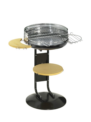 Alperk New Garden Paellero Barbacoa, Hierro, Plateado Y Negro