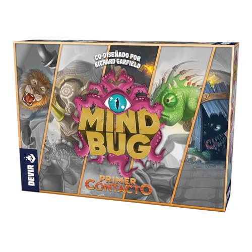 Devir - Mindbug, Juego de Mesa en Familia, F&aacute;cil y Divertido, 8 a&ntilde;os (BGMBSP)