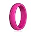 Kauai - Silicone Wedding Ring, -Womens Designed for Comfort, Fitness, Exercise, Weight Lifting/Training, Running, Rubber Ring, Safe Silicone Wedding Band (Sunset Pink, 5)