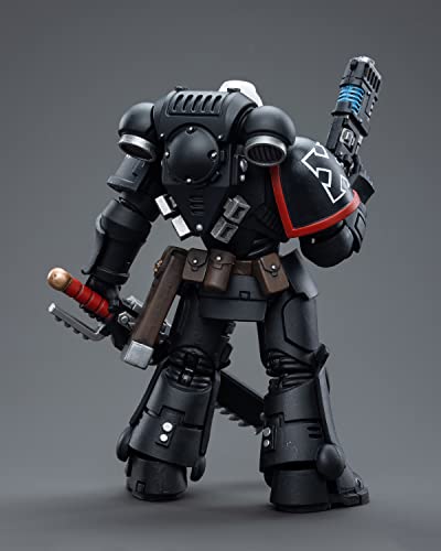 Pipigirl Joytoy Warhammer 40K Space Marine Genuine License 1/18 Soldier, Raven Guard Intercessors, 4Inch Models Space Marines Action Figures Kits (Sergeant Ashan) #TOP4