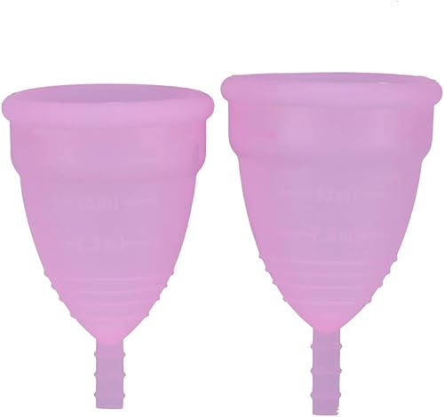 Miniatura 6 de Vaso menstrual reutilizable de silicona reutilizable, 2 unidades, 3 colores
