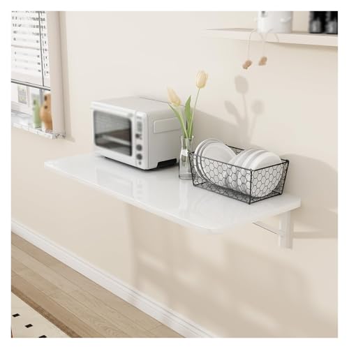 Table murale pliante noire et établi pliable compact 40x30 cm