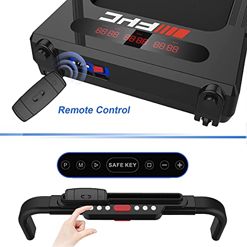 Image of Ryride-2.5 Horsepower Home Folding Treadmill, no Need to Install Folding Treadmill-Remote Control and LED Display, Suitable for Walking, Running, Jogging, Suitable for Home Office use (Blue)