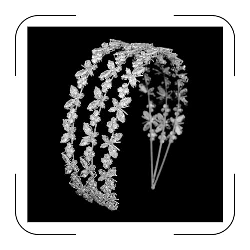 Joyería para el cabello con circonita cúbica y diseño de mariposa refinado