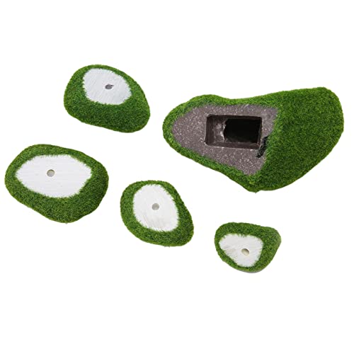 Tnfeeon 5PCS Artificial Moss Rocks for Home Decor and Aquariums - Image 2