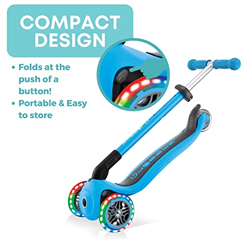 GLOBBER Trottinette enfant 3 roues pliable Primo - Bleu ciel