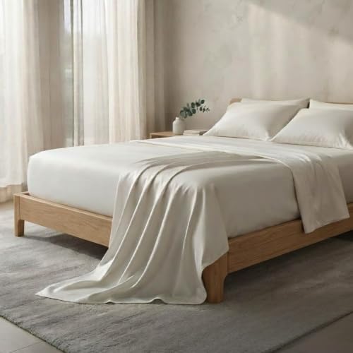 Callum Collective Cooling Eucalyptus Sheet Set, 4 Piece, Queen, Fog Grey