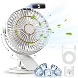 ventilador portátil de mesa o2cool 🍀【3 en 1 Ventilador Colgante & 720° Fuerte Aire】COZII Ventilador de Mesa puede 360° Vertical y Horizontal girado a cualquier ángulo, proporcionando con la frescura de todo. Nuestro Ventilador Portatil no sólo es compatible de Escritorio y Clip, y hay un agujeros para colgar en la base y un gancho libre en el paquete, le permite conveniente para disfrutar de refrigeración en cualquier lugar como la Oficina, Cochecito / Cama, Deportes, Coche, Camping, etc.