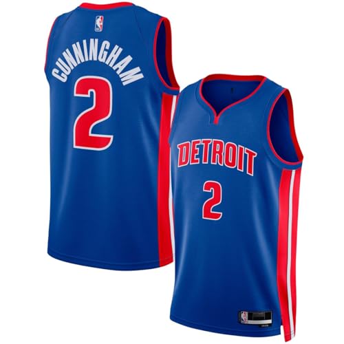 Cade Cunningham Detroit Pistons NBA Kids Youth 8-20 Blue Icon Edition Swingman Jersey (US Numeric 14 16 Regular)