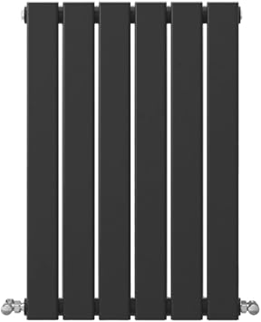 Anthracite Radiators Horizontal Small Rad Single Flat Panel Central Heating Radiators 600 * 408mm