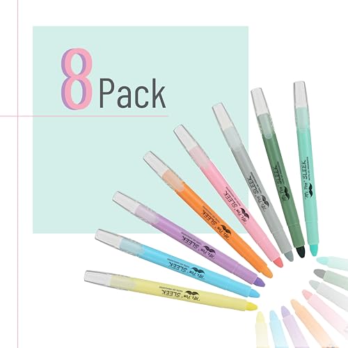 Image of Mr. Pen- No Bleed Gel Highlighters, Assorted Colors, 8 Pack | Bible Highlighters and Pens No Bleed, Bible Markers for Study, Journaling, School Supplies and Accessories