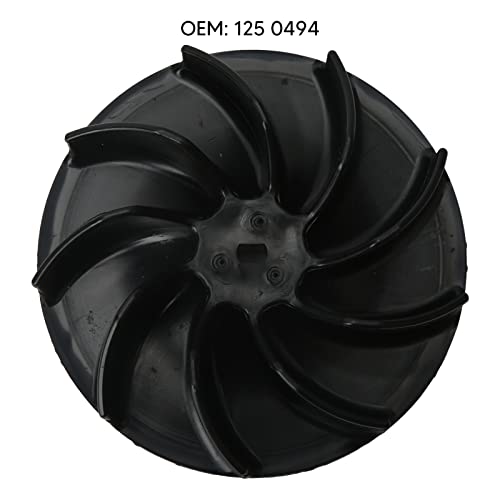 Electric Blower Impeller Fan, Vac Impeller Fan Leaf Blower Vacuum Parts 125-0494 Replacement for Electric Blower - Image 3