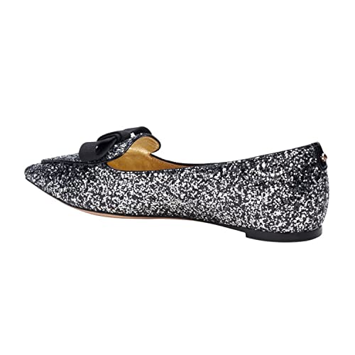 FOWT Bow-Knot Ballet Flats for Women Pointed Toe Loafers Slip-On Gradient Color Two Toned Shoes for Girls Female Work Office Size 4-16 US3