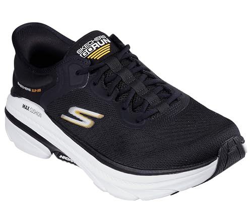 Skechers MAX Cushioning Arch Fit 2.0 Antilles, Zapatillas Hombre, Black Textile/Synthetic Trim, 43.5 EU