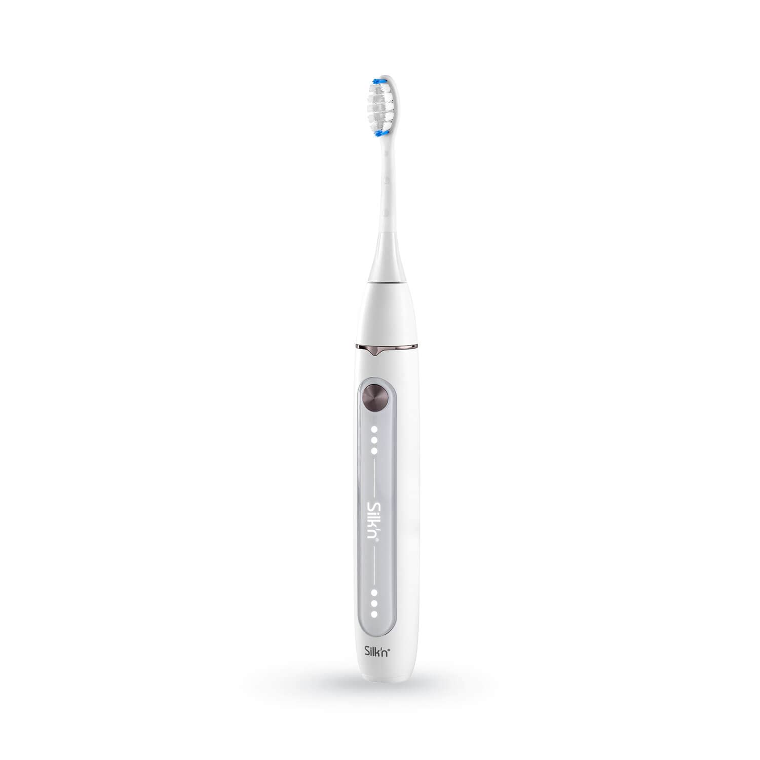 Silk'n Set de cepillo de dientes eléctrico con set de repuesto - SonicYou and Refill Set - con paquete de 4 cabezales blancos - Idea de regalo - Blanco
