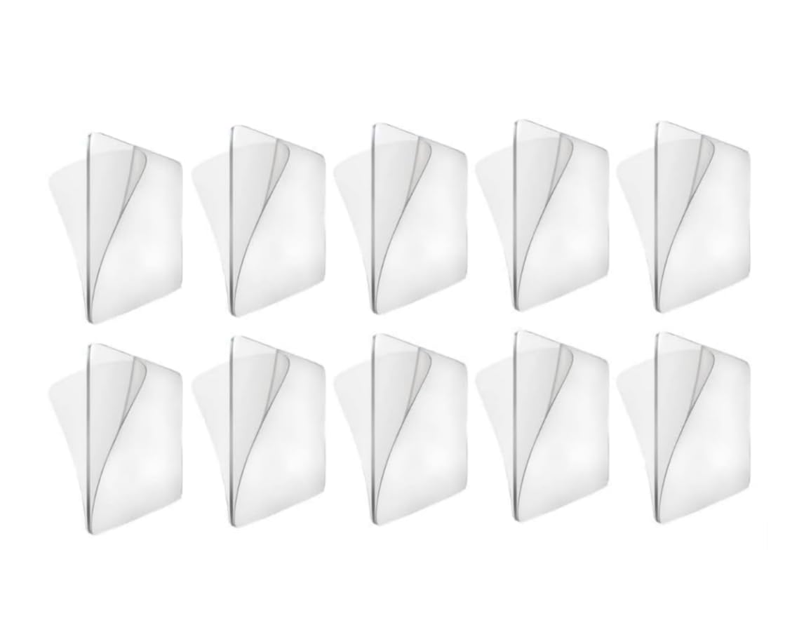 10Pcs Transparent Wall Mounted Replacement Sticky Pads for Kitchen Bathroom Shower Caddy Organizer Rack Holder Nail Free Adhesive