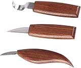3Pcs Woout Knives Wood Carving Tool Set Whittling Details Wood Carving for Wood Carving Brown