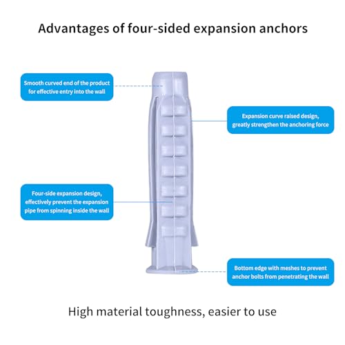 25 Sets M8 M12 Schwerlastdübel, Schrauben dübel set, Sechskantschrauben mit Dübel Schrauben Set, Universaldübel, Fensterrahmendübel, Langschaftdübel, Spreizdübel, Wandmontage Schraubensatz
