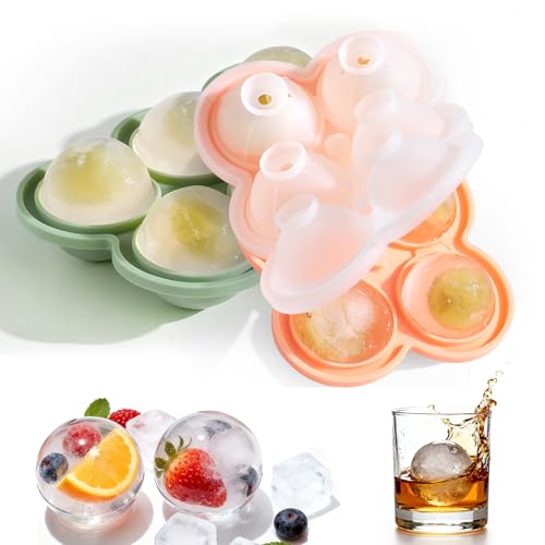 2er-Pack 4.5cm Eiswürfelform Silikon, Runde Eiswürfel,...