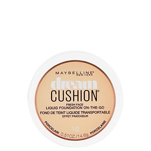 Maybelline New York Dream Cushion Fresh Face Liquid Foundation, Porcelain, 0.51 Ounce
