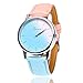 Produktbild PINEsong Damen Armbanduhr Farbverlauf Einfach Stil Analoge Quarz Uhr Schöne Mode Einfache PU Lederband für Geschenk Wristwatch Quarzuhr Mit Lederarmband Armbanduhren Für Frauen (B)