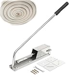 DOJOEUU Edelstahl-Tonpresse, wandmontierte 4-Schicht-Tonpresse mit 4 Matrizen, Keramik-Weichtonpresse, kommerzielles Tonpresswerkzeug für Atelier, Schule und Hobbyisten