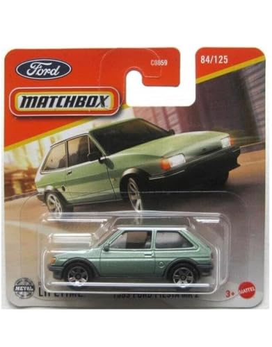 Kauf und Spar Voiture Matchbox - Ford Fiesta MK 2 [Metalflake Light Green] vert clair 84/125 - Voiture - Classique - Modèle de voiture - Adulte - Collecteur...